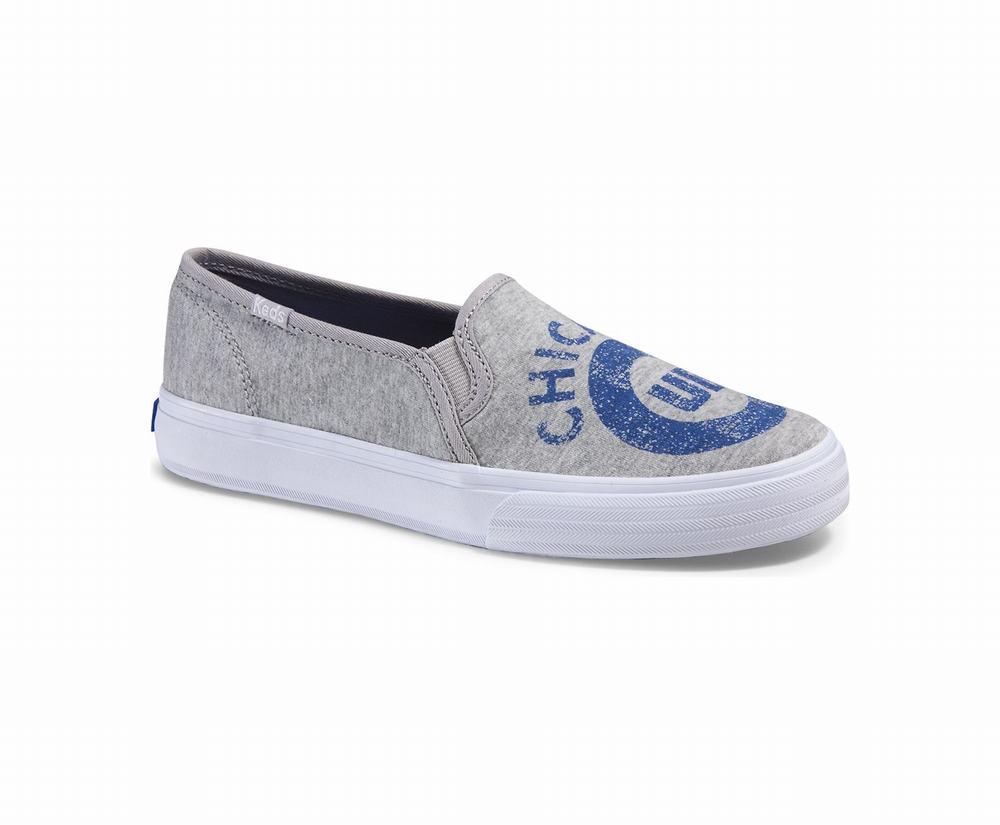 Women's Keds Double Decker MLB® Slip Ons Grey 5389026ZK - South Africa